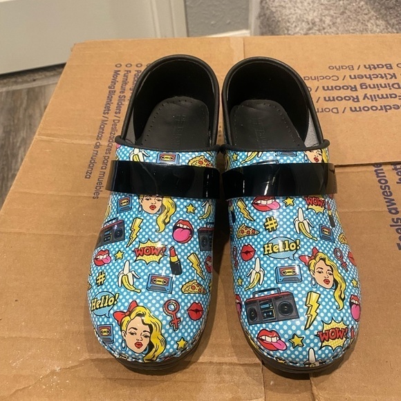 Bjork andie pop art leather clogs - Picture 9 of 14